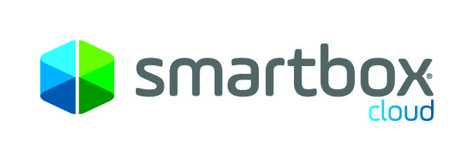 Smartbox logo kokonaisuudessaan. Alla Cloud maininta.
